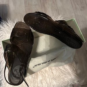 OffWhite black Jelly women sandals